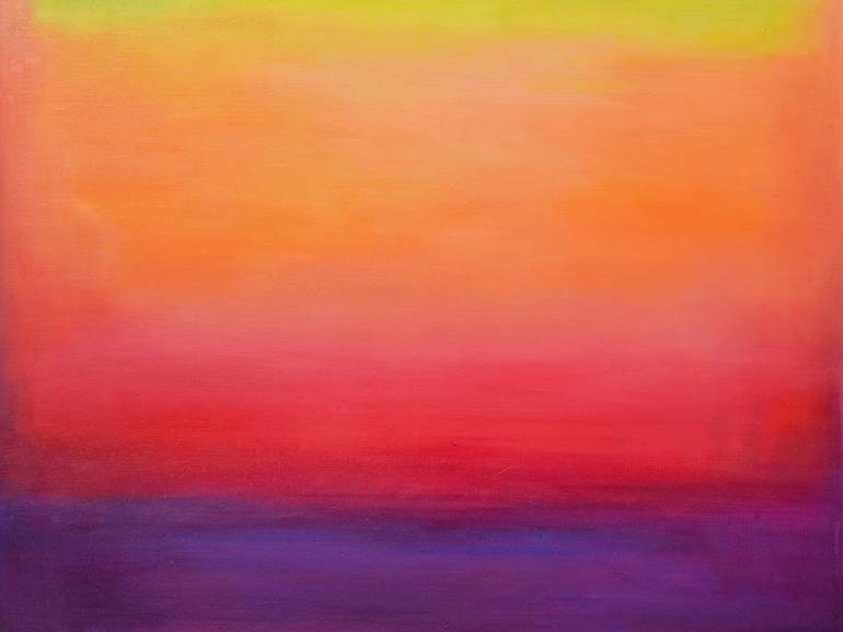 Original Abstract Expressionism Abstract Painting by Marta Zamarska