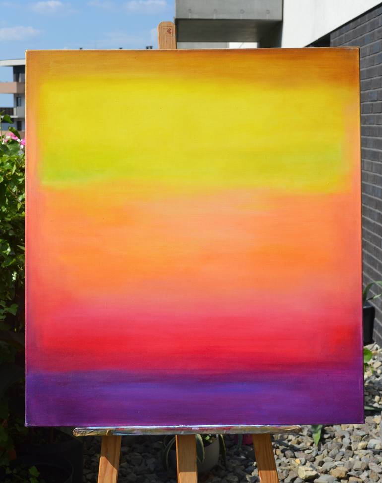Original Abstract Expressionism Abstract Painting by Marta Zamarska