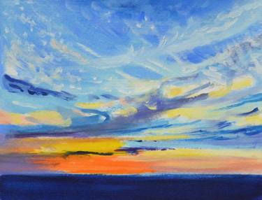 Original Impressionism Seascape Paintings by Marta Zamarska