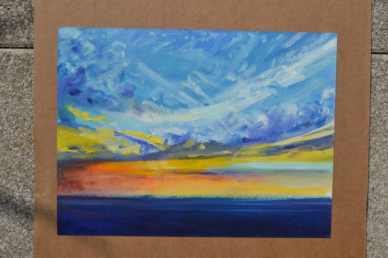 Original Impressionism Seascape Painting by Marta Zamarska