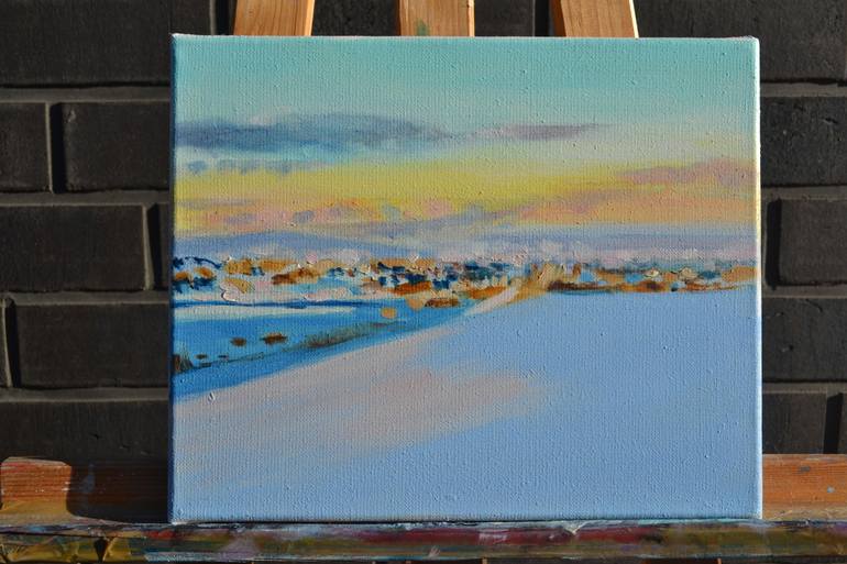 Original Impressionism Landscape Painting by Marta Zamarska