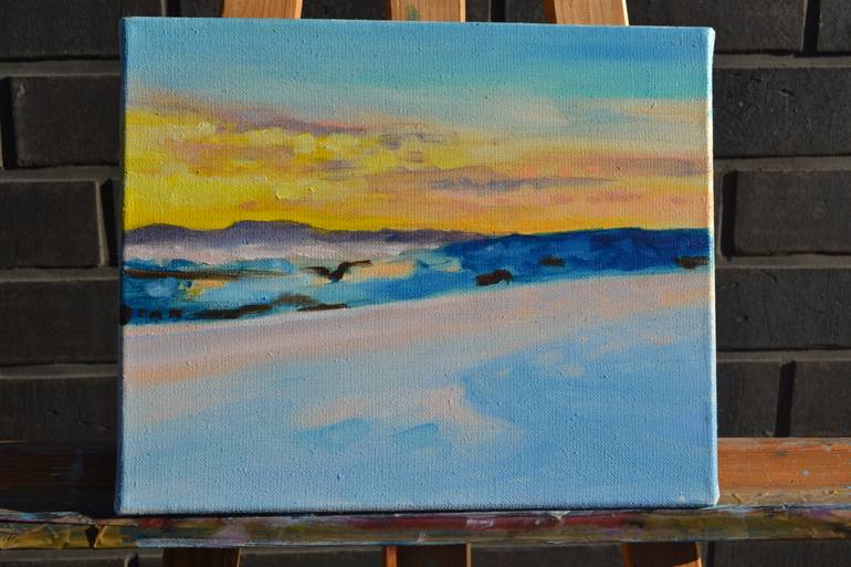 Original Impressionism Landscape Painting by Marta Zamarska