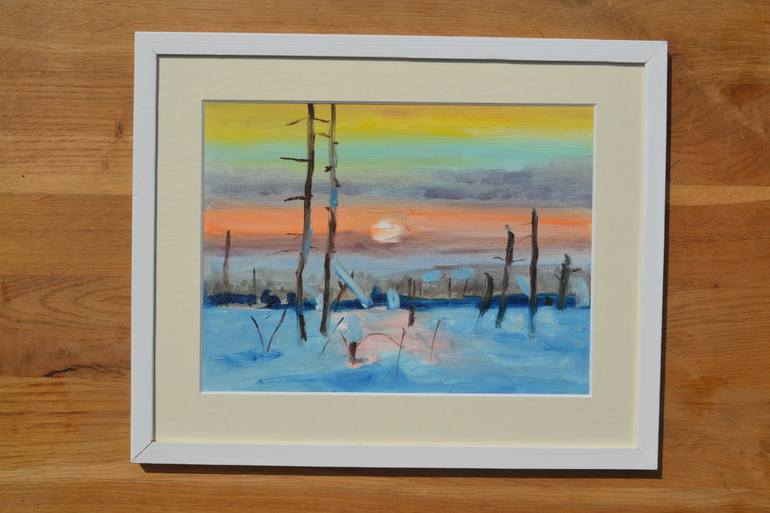 Original Impressionism Landscape Painting by Marta Zamarska