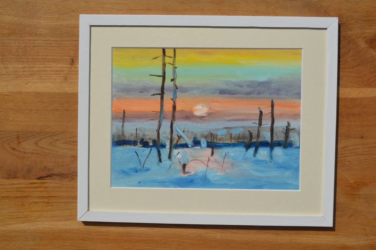Original Impressionism Landscape Painting by Marta Zamarska