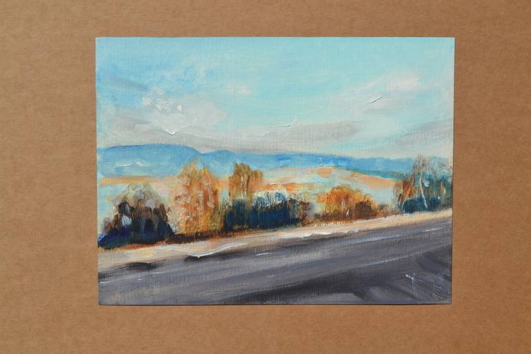 Original Impressionism Landscape Painting by Marta Zamarska