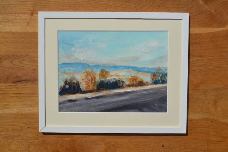 Original Impressionism Landscape Painting by Marta Zamarska