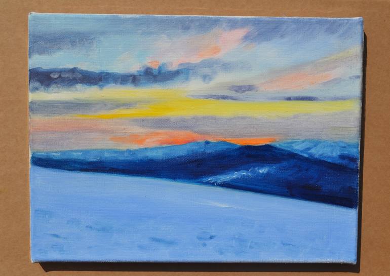 Original Impressionism Landscape Painting by Marta Zamarska