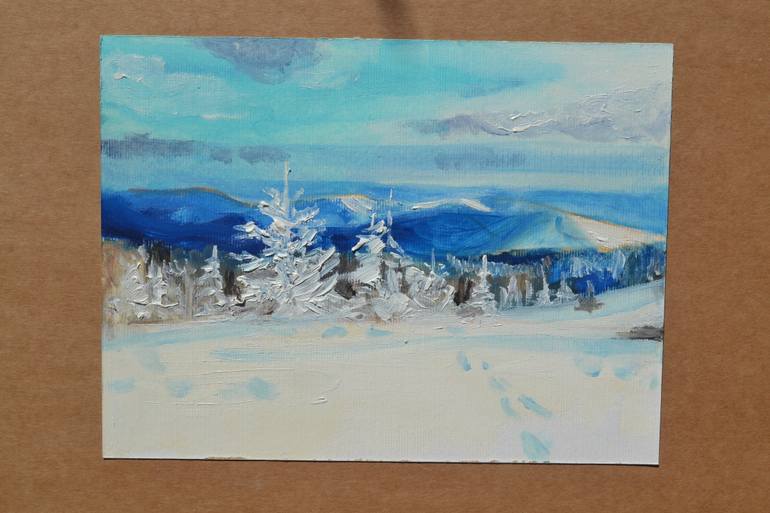Original Impressionism Landscape Painting by Marta Zamarska