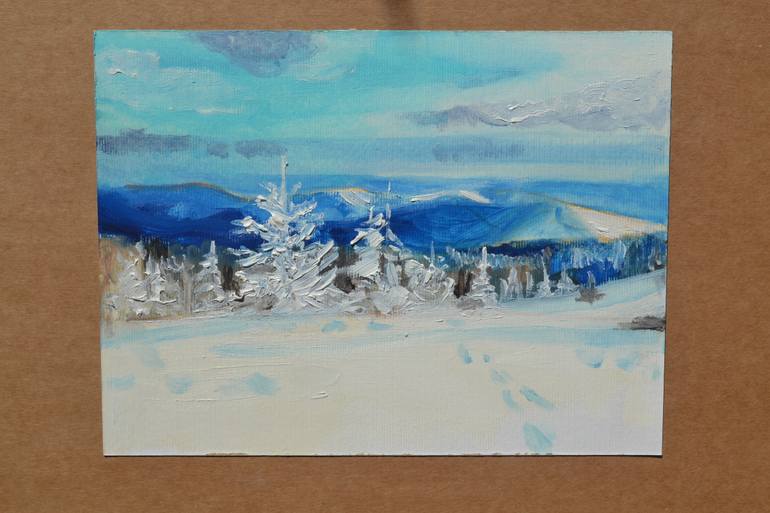 Original Impressionism Landscape Painting by Marta Zamarska