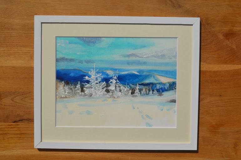 Original Impressionism Landscape Painting by Marta Zamarska