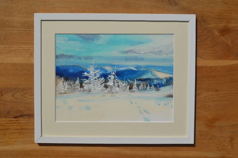 Original Impressionism Landscape Painting by Marta Zamarska