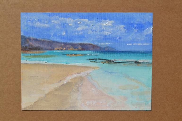 Original Impressionism Seascape Painting by Marta Zamarska