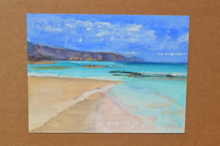 Original Impressionism Seascape Painting by Marta Zamarska