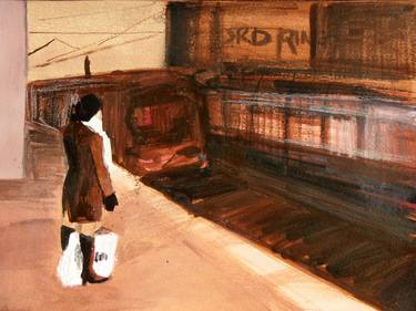 Original Realism Transportation Drawings by Marta Zamarska