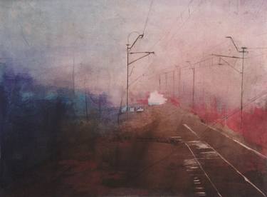 Original Train Paintings by Marta Zamarska