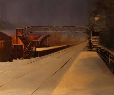 Original Realism Train Paintings by Marta Zamarska