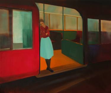 Original Train Paintings by Marta Zamarska