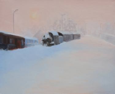 Print of Train Paintings by Marta Zamarska