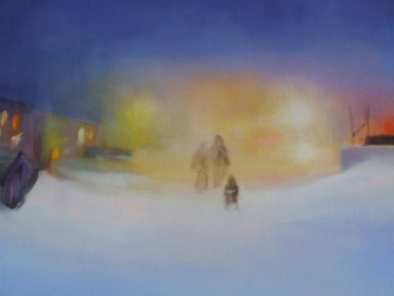 Original Impressionism Landscape Painting by Marta Zamarska