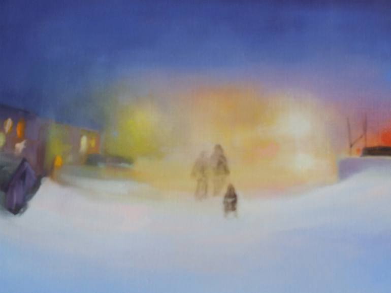 Original Impressionism Landscape Painting by Marta Zamarska