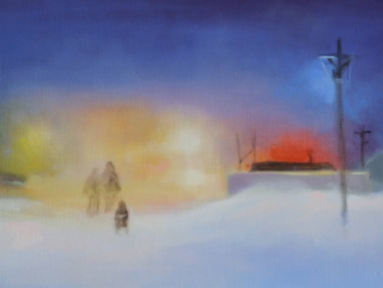 Original Impressionism Landscape Painting by Marta Zamarska