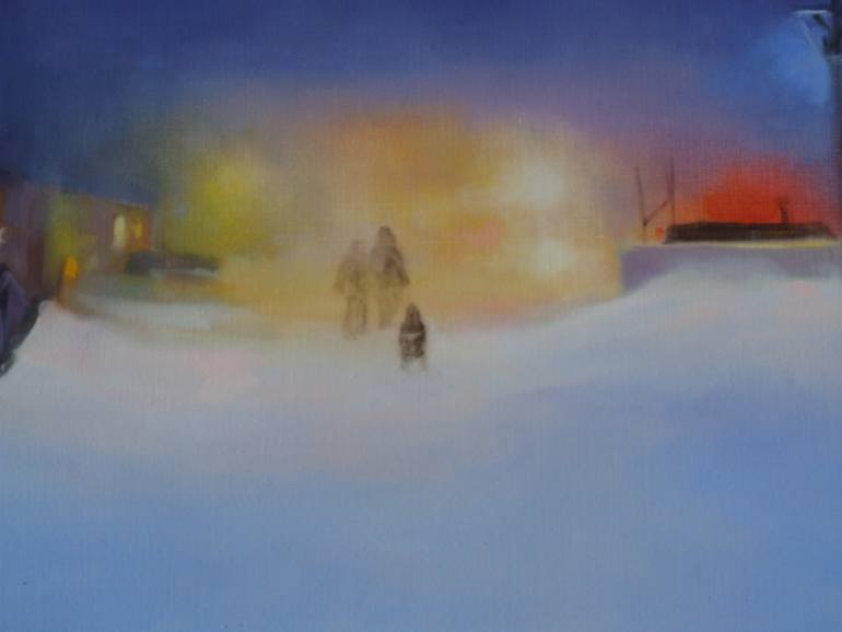 Original Impressionism Landscape Painting by Marta Zamarska