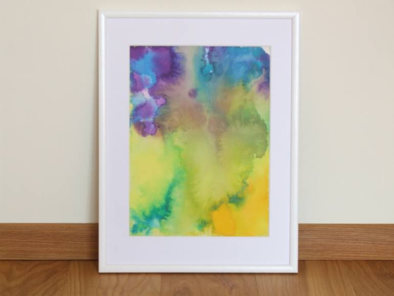 Original Abstract Floral Painting by Marta Zamarska