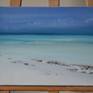 oil on a top quality hand stretched linen canvas

sides - raw linen

inspired by the beauty of Zanzibar, sandy beaches and turquoise water