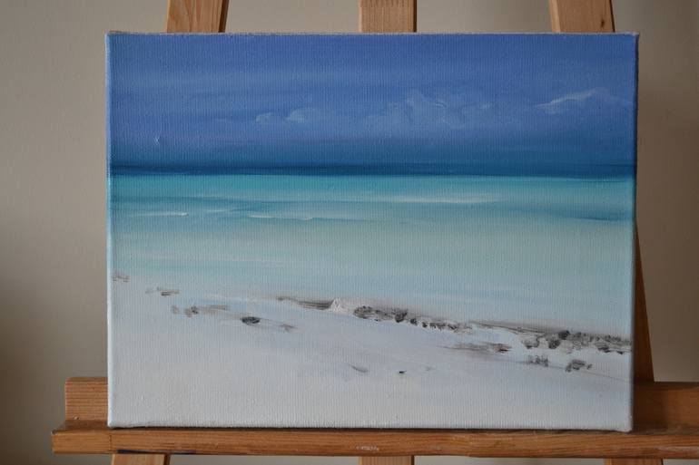 Original Impressionism Seascape Painting by Marta Zamarska