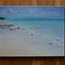 oil on a top quality hand stretched linen canvas
sides - raw linen
inspired by the beauty of Zanzibar, sandy beaches and turquoise water