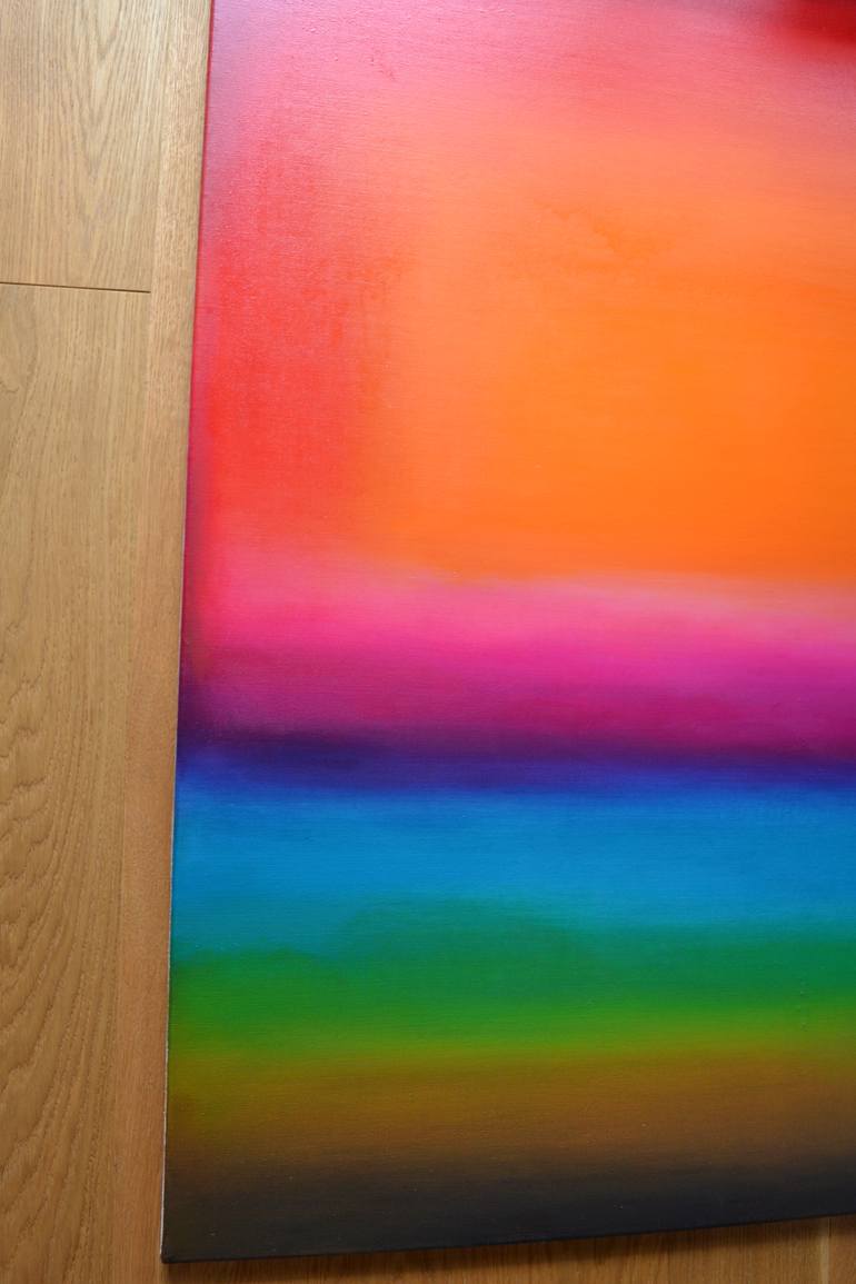 Original Abstract Expressionism Abstract Painting by Marta Zamarska