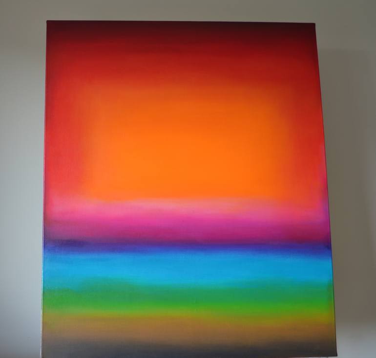 Original Abstract Expressionism Abstract Painting by Marta Zamarska