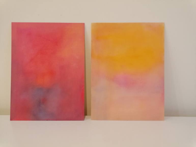 Original Abstract Expressionism Abstract Painting by Marta Zamarska