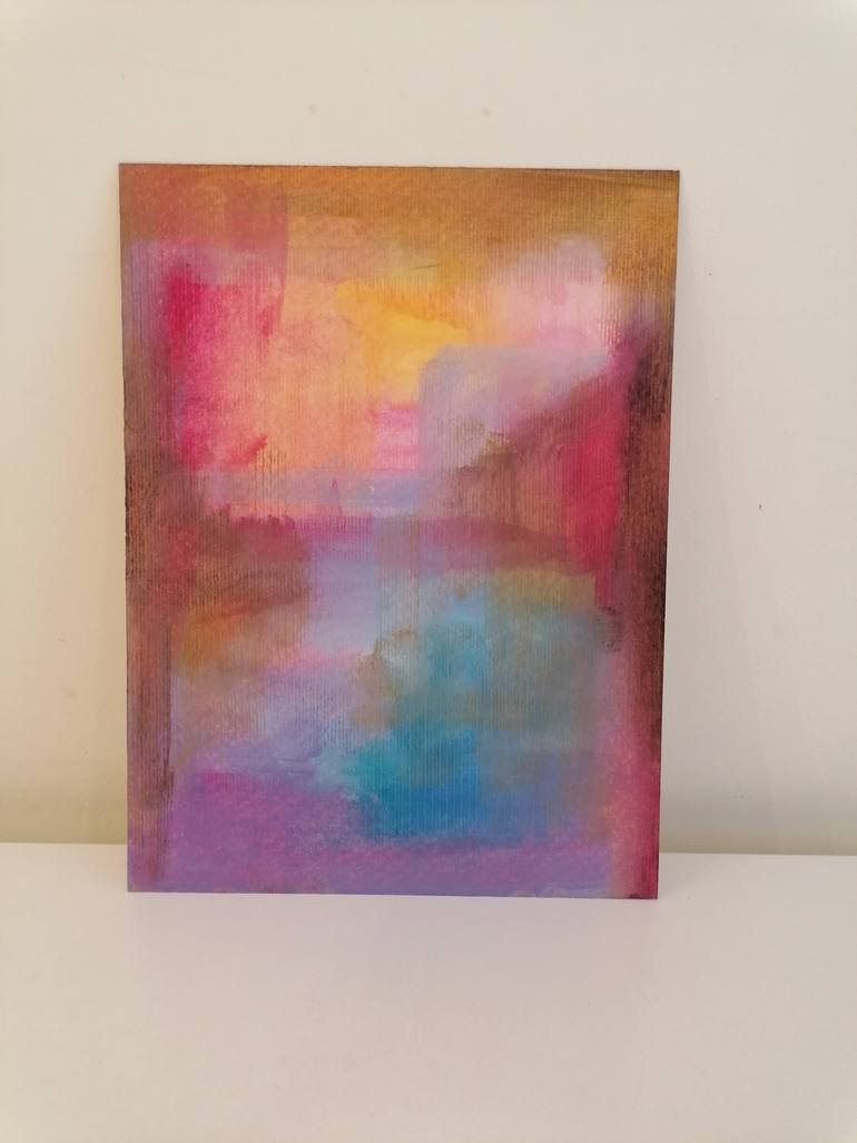 Original Abstract Expressionism Abstract Painting by Marta Zamarska