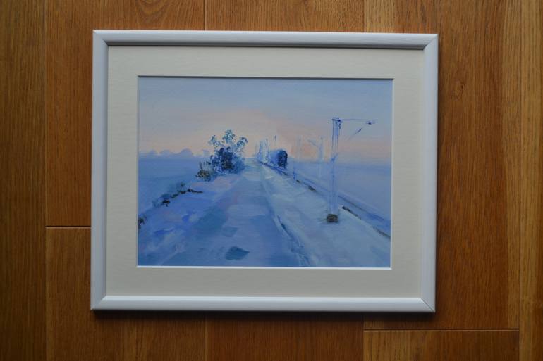 Original Impressionism Transportation Painting by Marta Zamarska