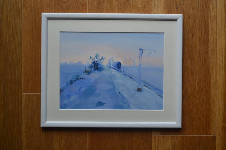 Original Impressionism Transportation Painting by Marta Zamarska