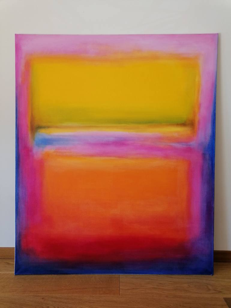 Original Abstract Expressionism Abstract Painting by Marta Zamarska