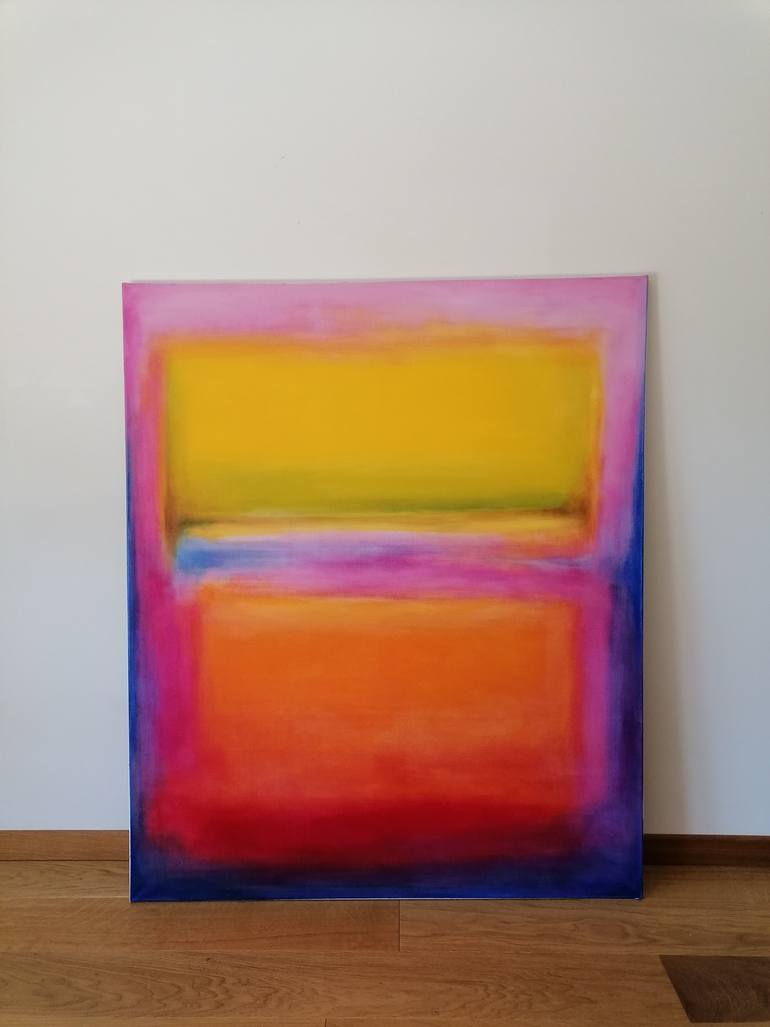 Original Abstract Expressionism Abstract Painting by Marta Zamarska