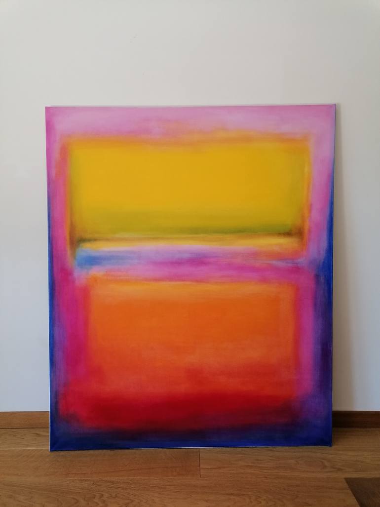 Original Abstract Expressionism Abstract Painting by Marta Zamarska