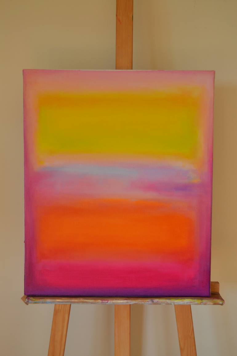 Original Abstract Expressionism Abstract Painting by Marta Zamarska
