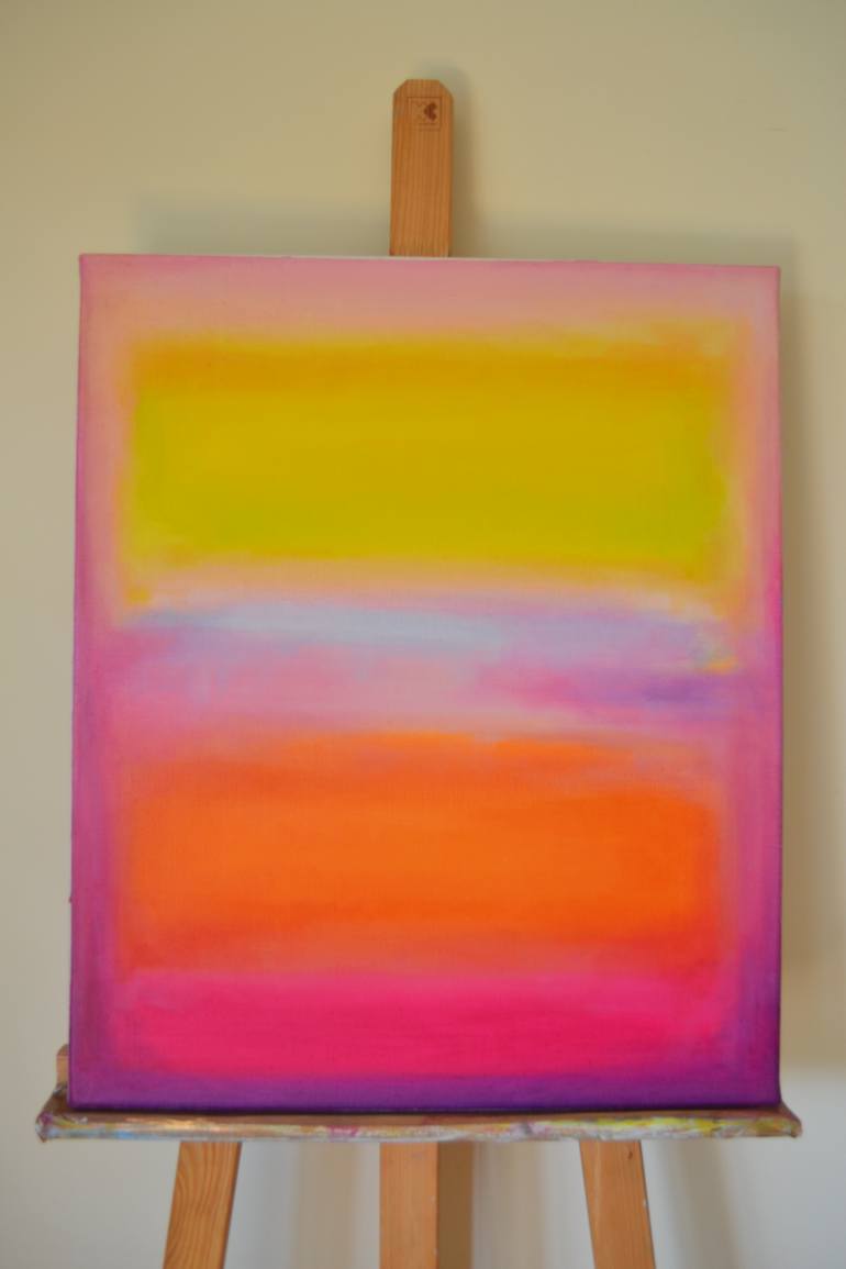 Original Abstract Expressionism Abstract Painting by Marta Zamarska