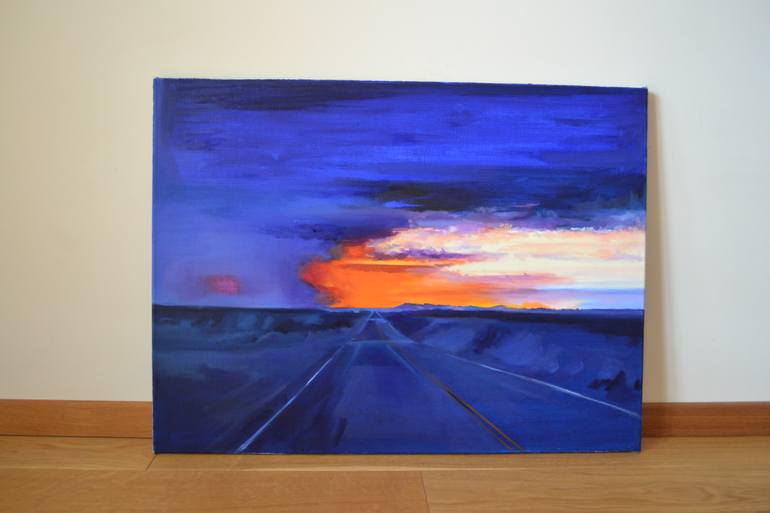 Original Impressionism Landscape Painting by Marta Zamarska