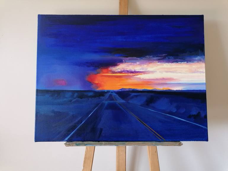 Original Impressionism Landscape Painting by Marta Zamarska