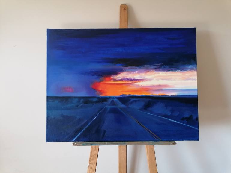 Original Impressionism Landscape Painting by Marta Zamarska