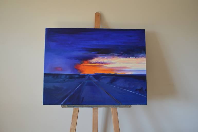 Original Impressionism Landscape Painting by Marta Zamarska