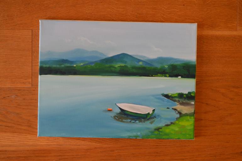 Original Impressionism Landscape Painting by Marta Zamarska