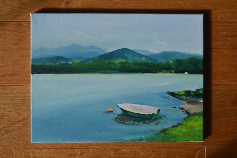 Original Impressionism Landscape Painting by Marta Zamarska