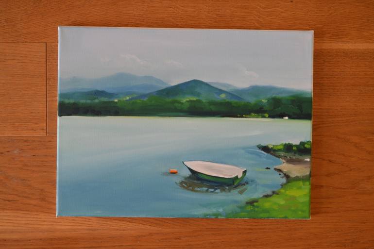 Original Impressionism Landscape Painting by Marta Zamarska