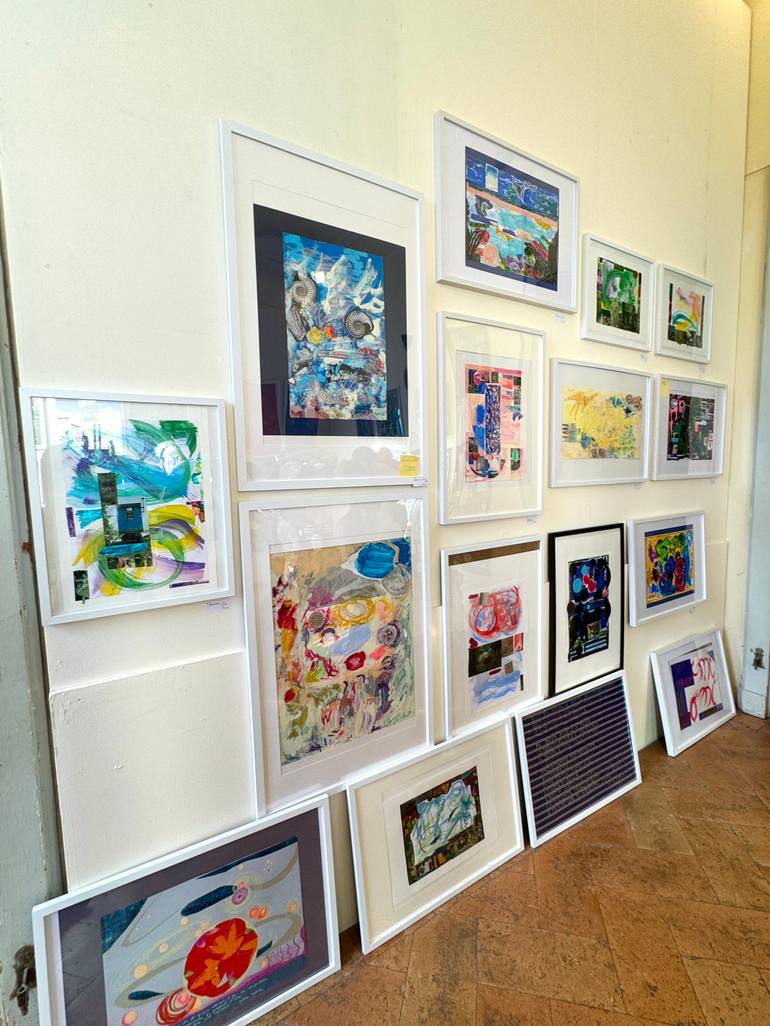 Original Abstract Expressionism Floral Painting by Mara Montanari