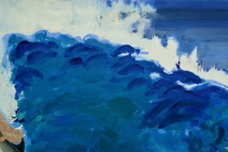 Original Expressionism Seascape Painting by mara montanari